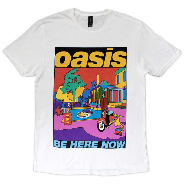 Oasis: Be Here Now Illustration Unisex T-Shirt (White)