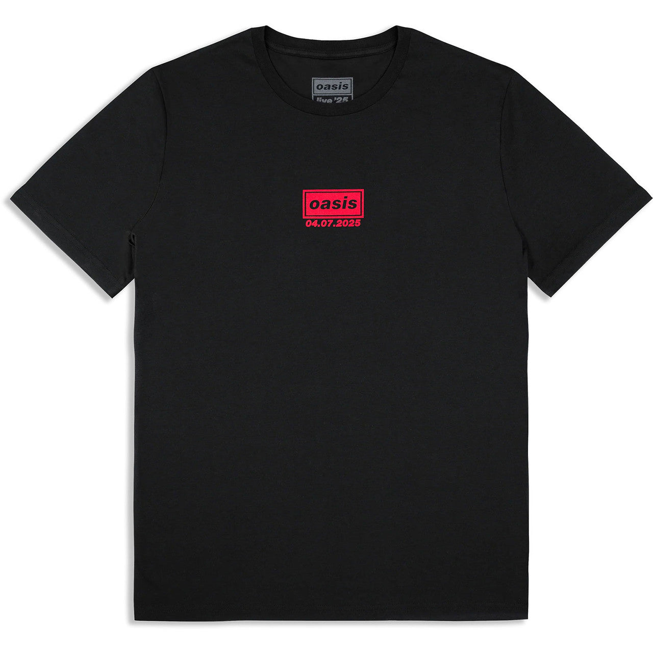 Oasis: Cardiff 4th July Event Unisex T-Shirt (Black) (Back Print & Ex-Tour)