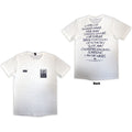 Oasis: Definitely Maybe AAA Setlist Unisex T-Shirt (White) (Back Print)