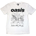 Oasis: Definitely Maybe Line Drawing Unisex T-Shirt (White)