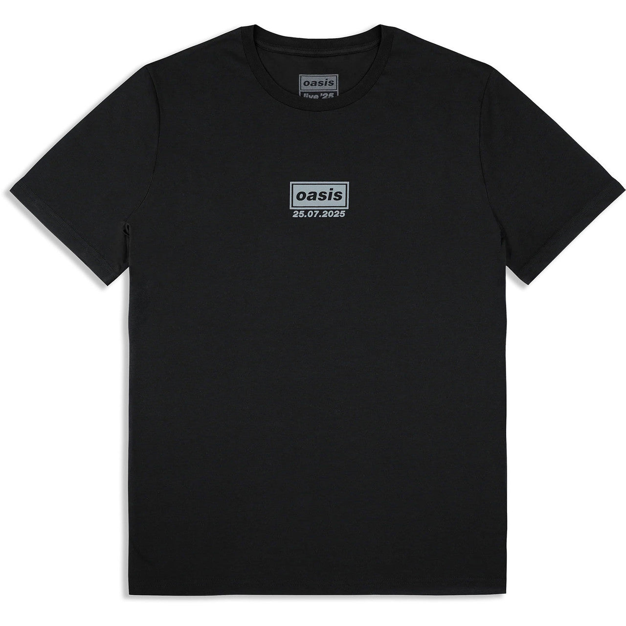 Oasis: London 25 July Event Unisex T-Shirt (Black) (Back Print & Ex-Tour)