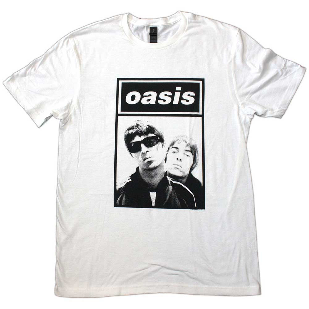 Oasis: Noel & Liam Boxed Photo Unisex T-Shirt (White)