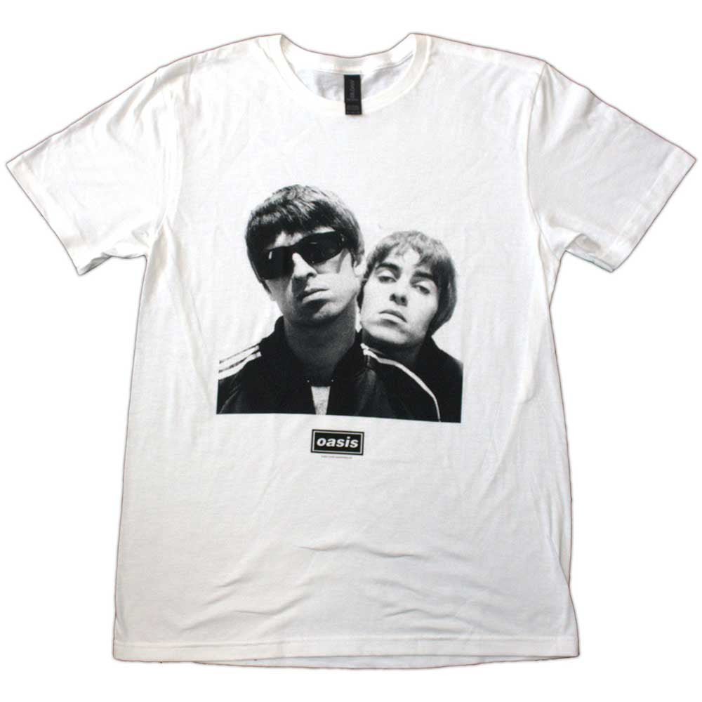 Oasis: Noel & Liam Square Photo Unisex T-Shirt (White)