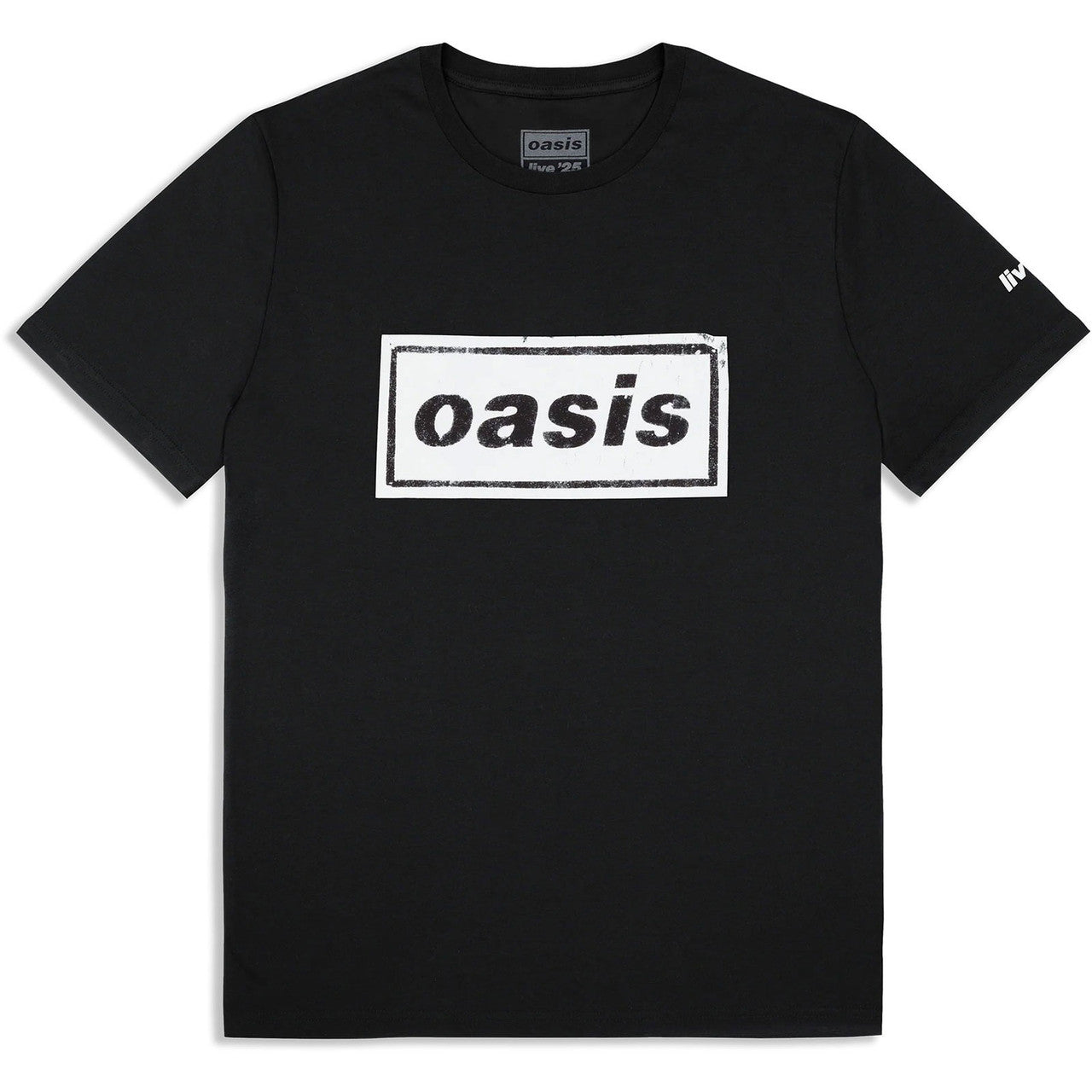 Oasis: Stencil Logo Unisex T-Shirt (Black) (Ex-Tour)