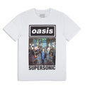 Oasis: Supersonic Single Cover Unisex T-Shirt (White) (Ex-Tour)
