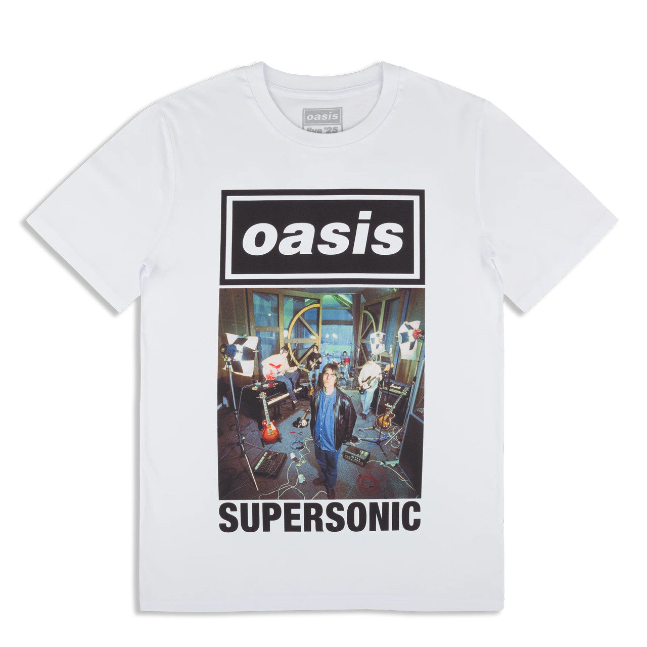 Oasis: Supersonic Single Cover Unisex T-Shirt (White) (Ex-Tour)