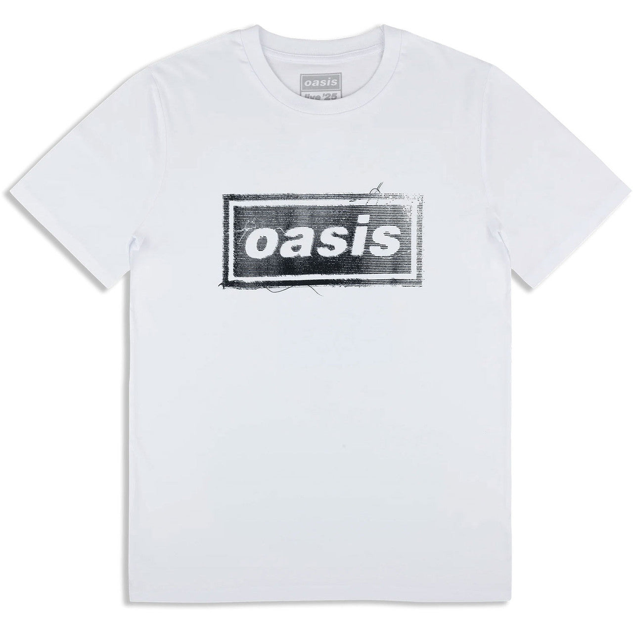 Oasis: Thread Logo Unisex T-Shirt (White) (Ex-Tour)
