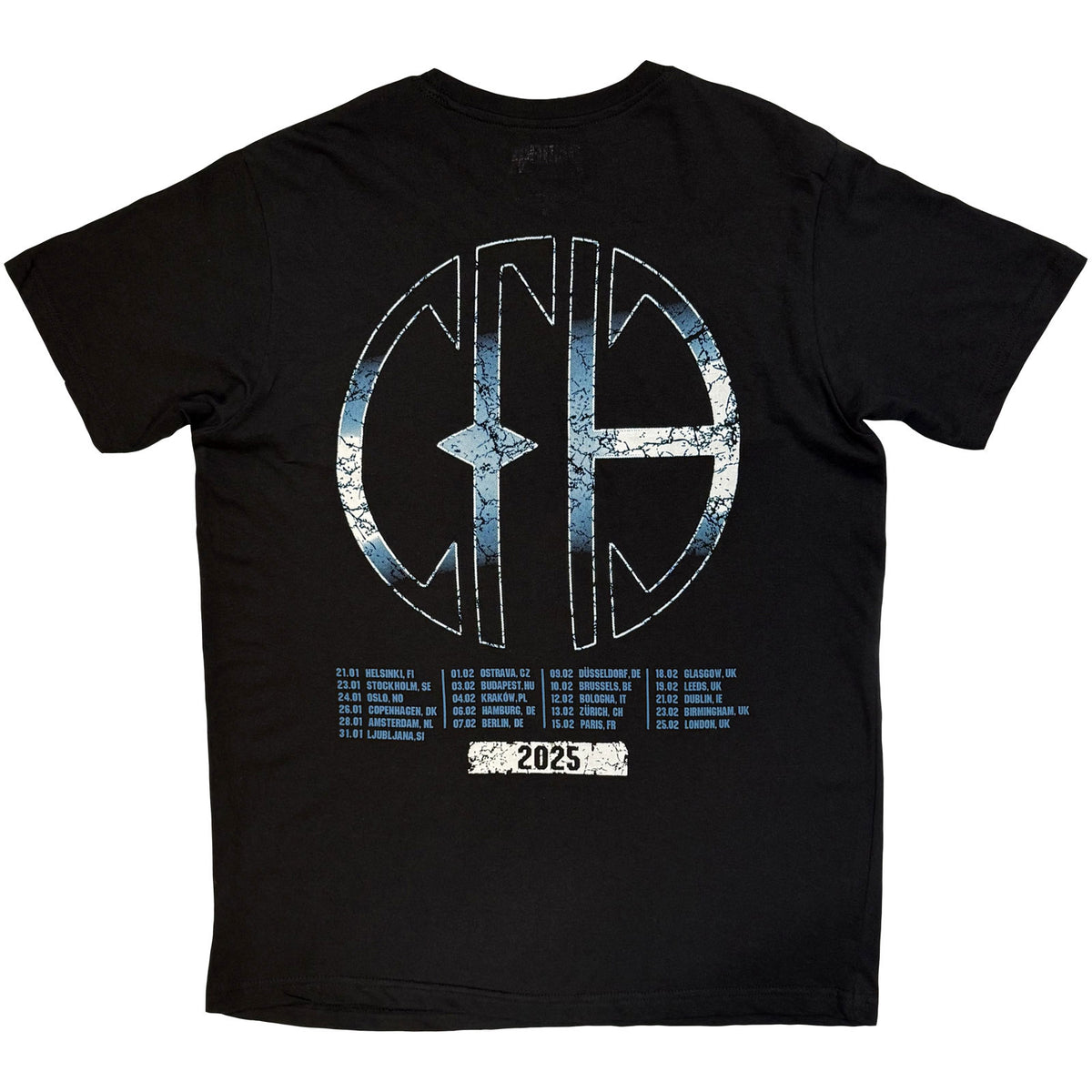 Pantera Unisex T-Shirt: Cowboys From Hell Tour '25 (Black) (Back Print)