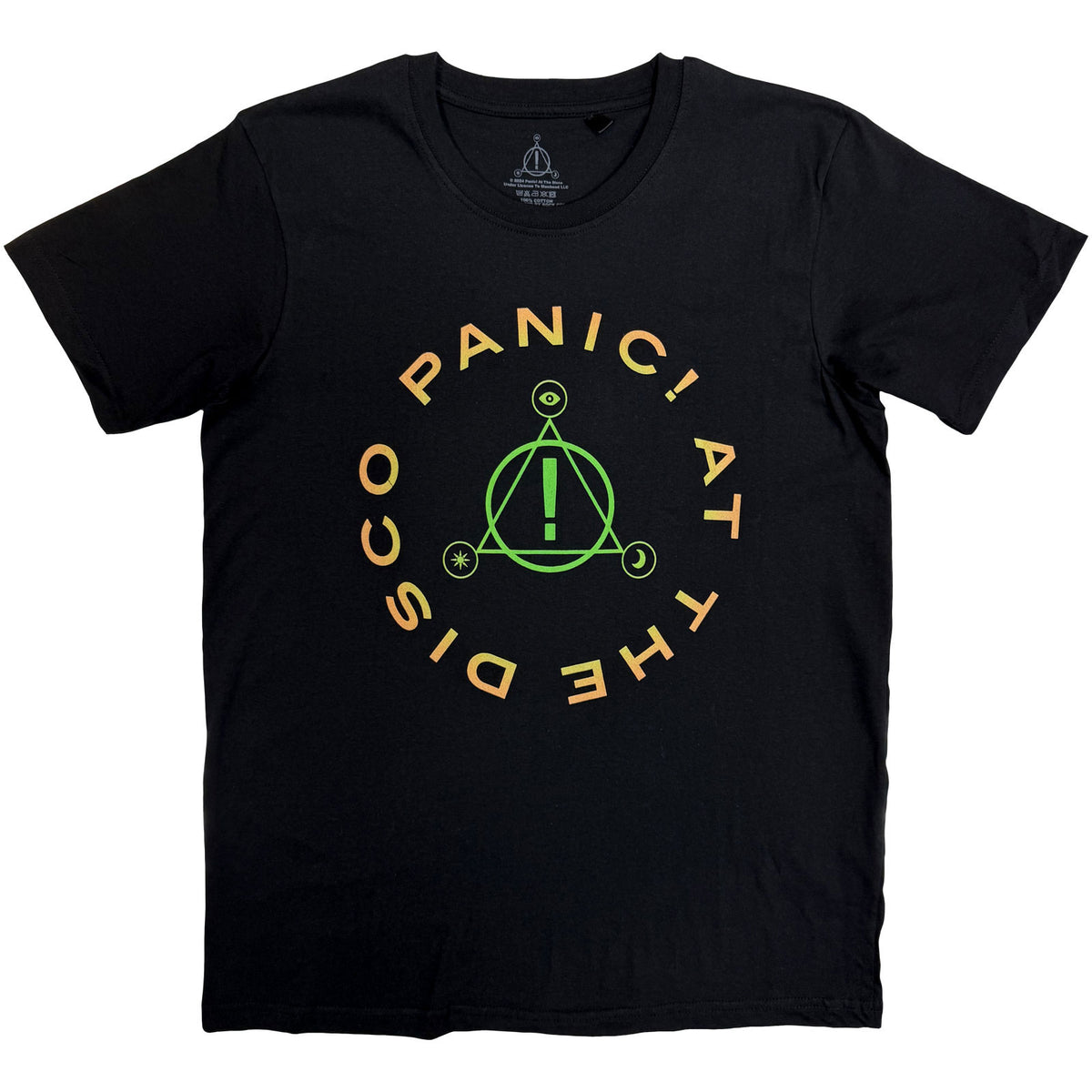 Panic! At The Disco Unisex T-Shirt: Triangle Circle (Black)