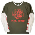 Pink Floyd Unisex 2 In 1 Layered Long Sleeve T-Shirt: Shine On (Green & White) (Sleeve Print)