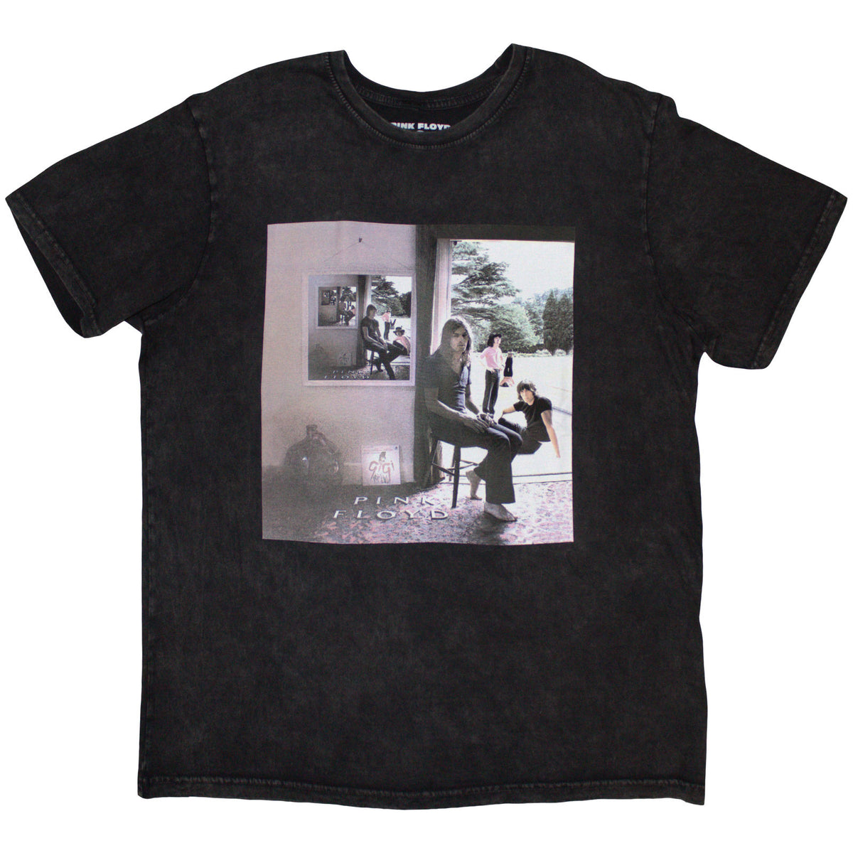 Pink Floyd Unisex Stone Wash T-Shirt: Ummagumma (Black) (Back Print)