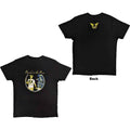 Paul McCartney Unisex T-Shirt: Wings Band on the Run (Black) (Back Print)