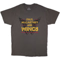 Paul McCartney Unisex T-Shirt: Wings Over America '76 (Charcoal Grey)