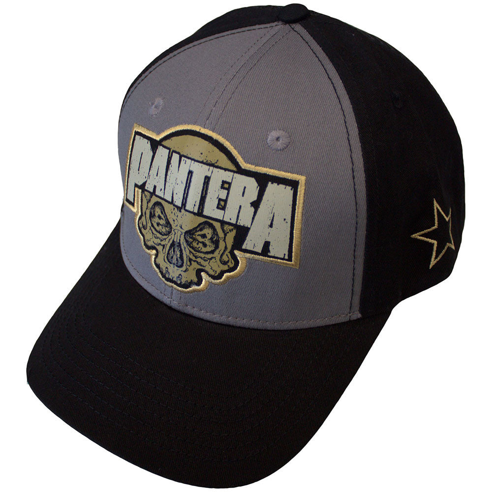 Pantera: Skull Unisex Mesh Back Cap (Black & Charcoal Grey) (Side Print)