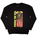 Pierce The Veil: Wavy Skeleton Unisex Sweatshirt (Black)