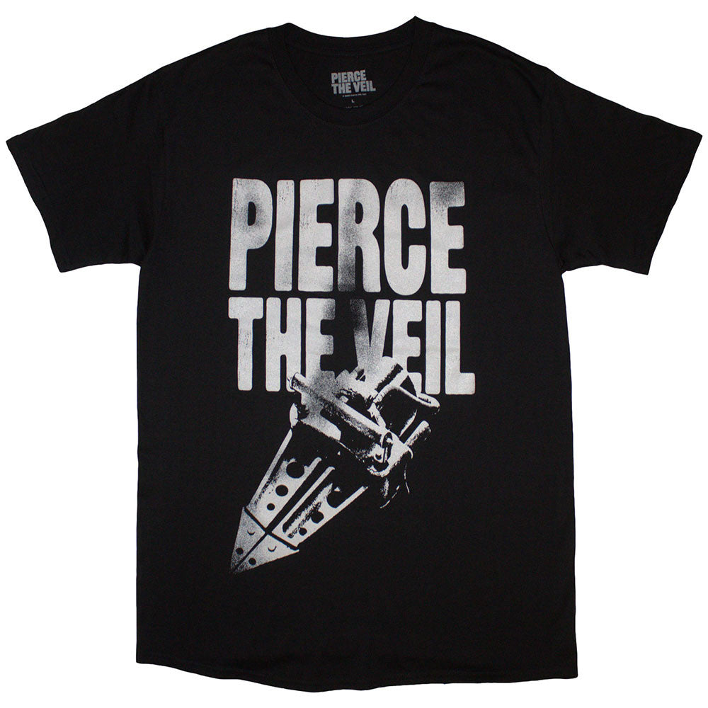 Pierce The Veil: Large Text Unisex T-Shirt (Black)