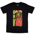 Pierce The Veil: Wavy Skeleton Unisex T-Shirt (Black)