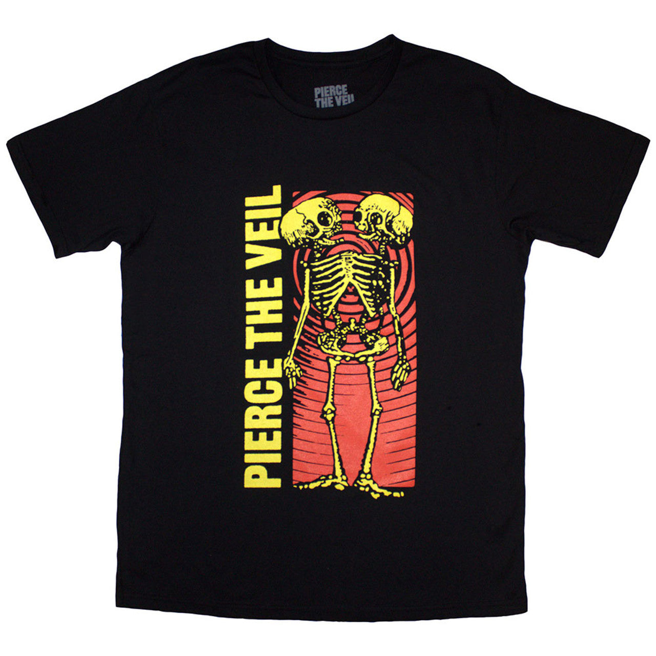 Pierce The Veil: Wavy Skeleton Unisex T-Shirt (Black)