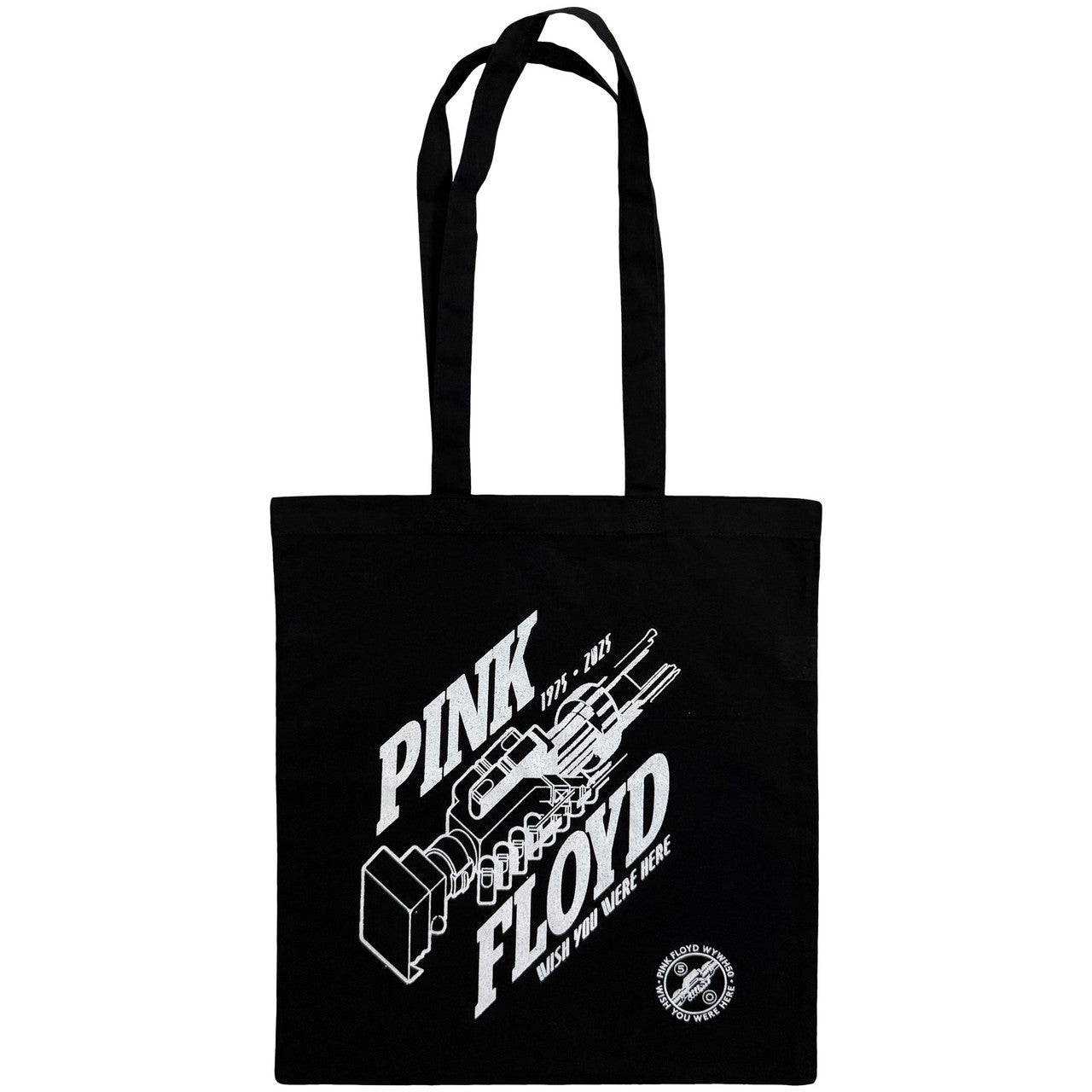 Pink Floyd: Robot Hands Wish You Were Here 50 Cotton Tote Bag (Black)