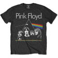 Pink Floyd: Dark Side of the Moon Band & Pulse Unisex T-Shirt (Charcoal Grey)