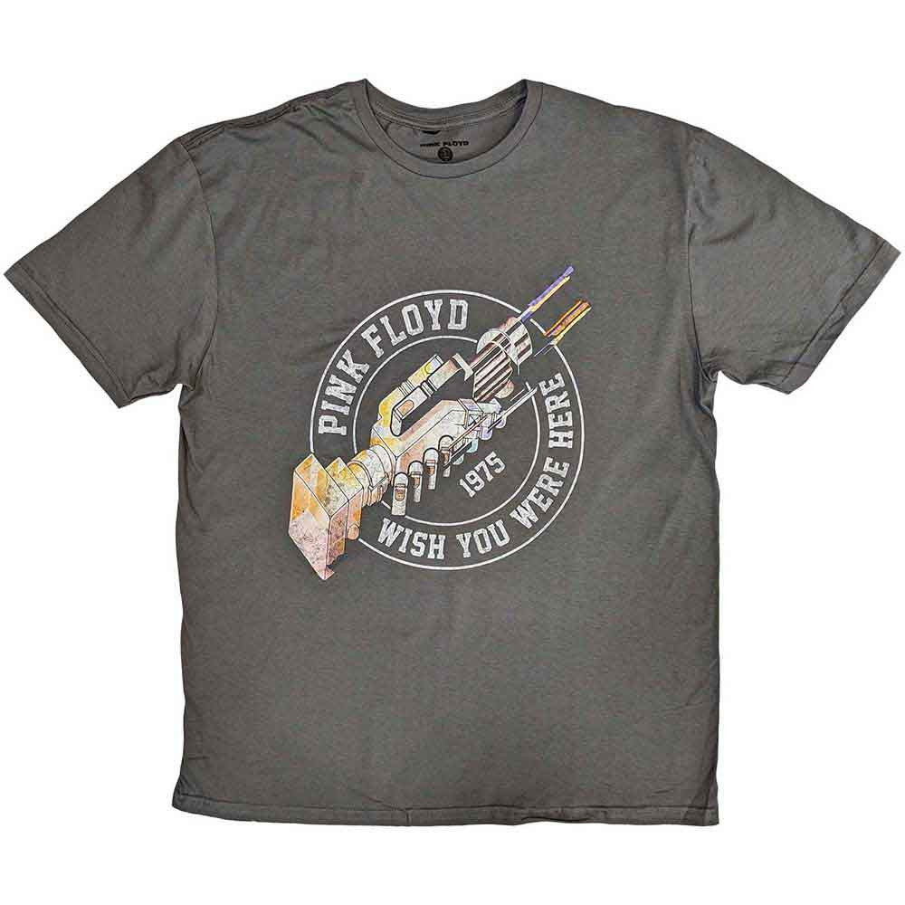 Pink Floyd: Wish You Were Here 1975 Unisex T-Shirt (Charcoal Grey)