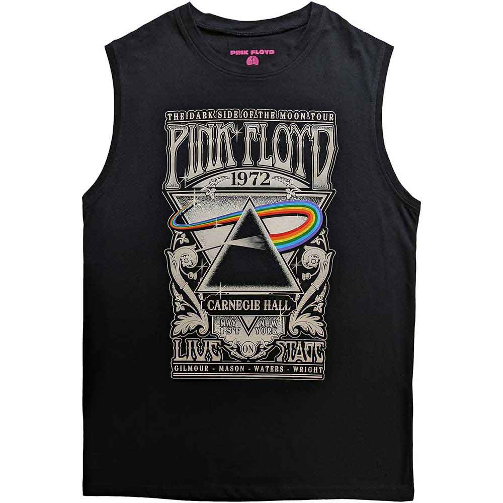 Pink Floyd: Carnegie Hall Poster Unisex Tank T-Shirt (Black)