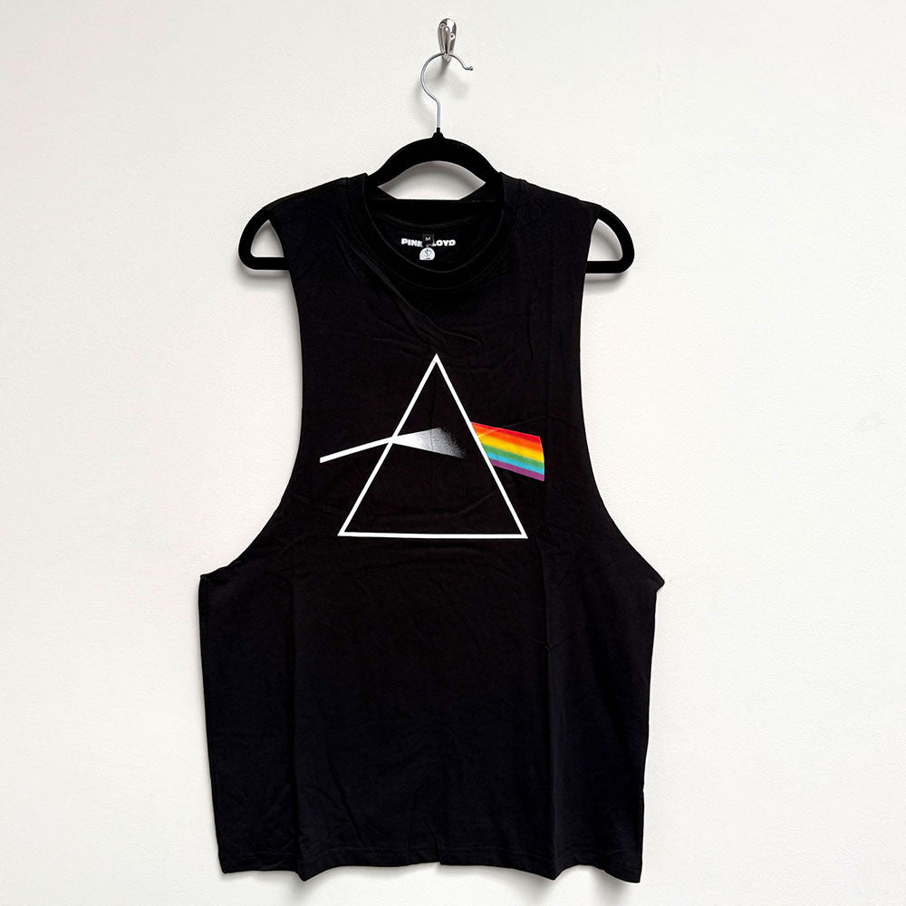 Pink Floyd: Dark Side of the Moon Album Unisex Vest T-Shirt (Black)