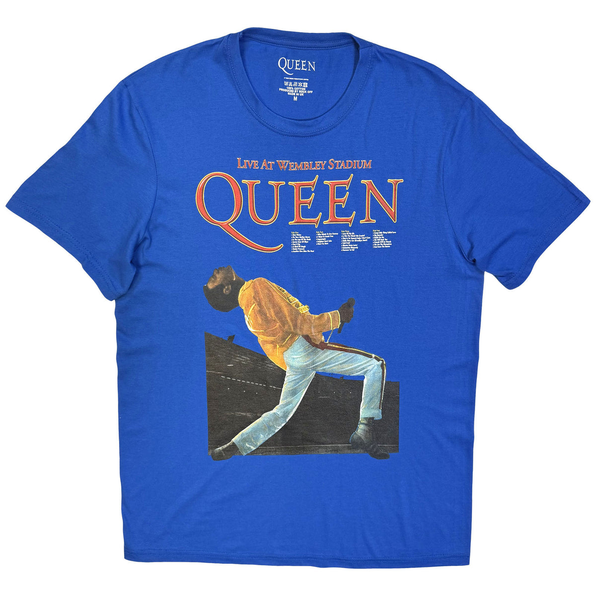 Queen Unisex T-Shirt: Wembley Stadium (Navy Blue)