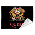Queen: Crest Sherpa Fleece Blanket (Multicolour)