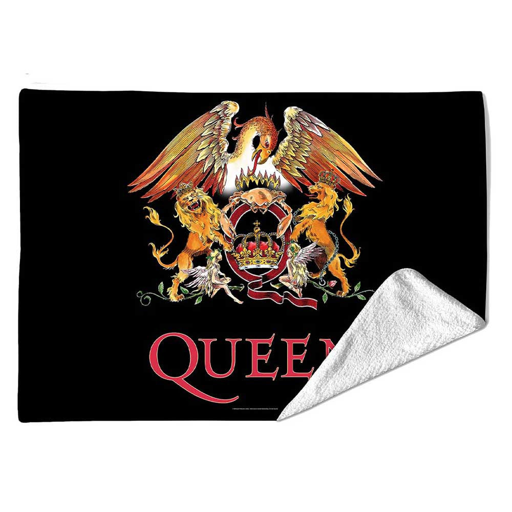 Queen: Crest Sherpa Fleece Blanket (Multicolour)