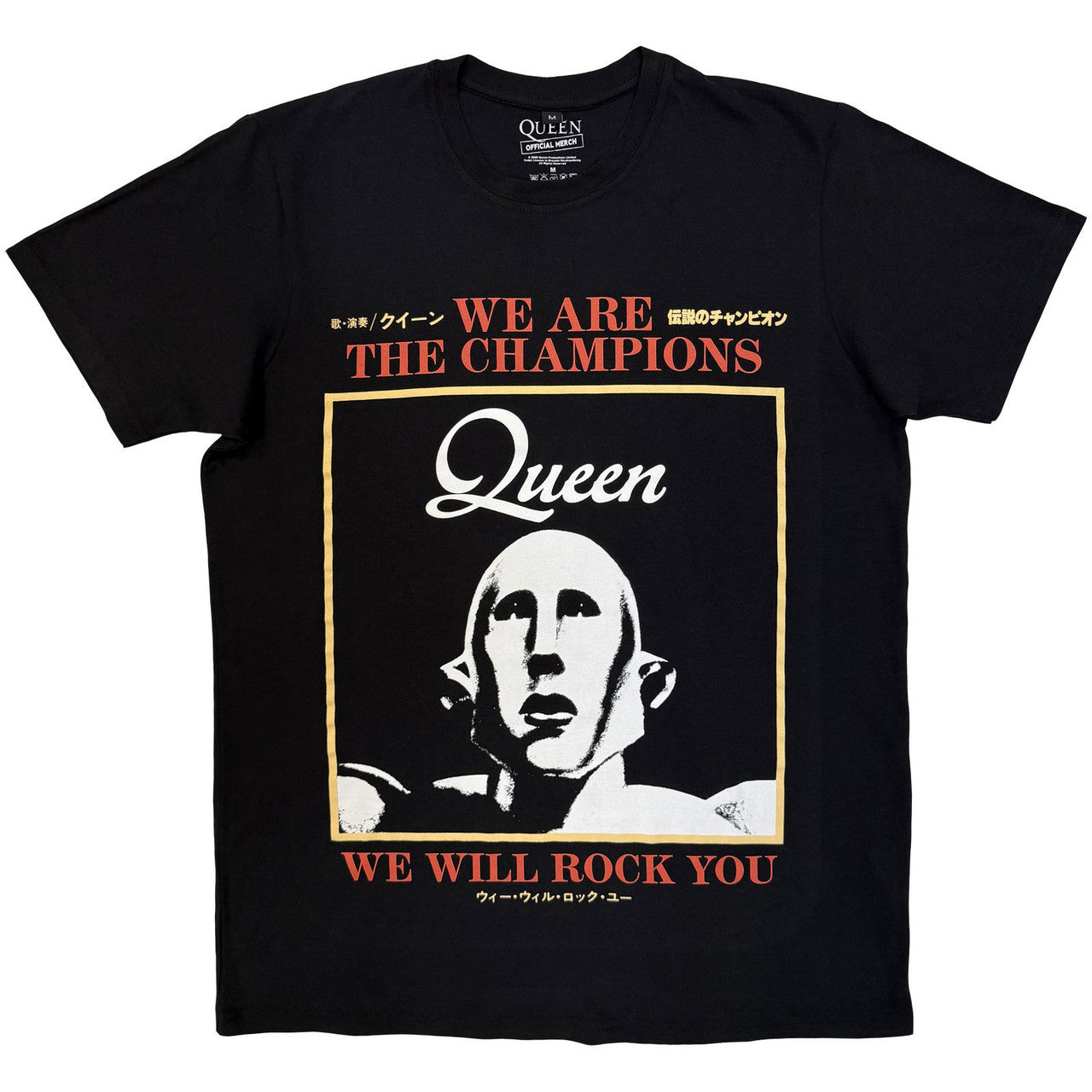 Queen: We Are The Champions Unisex Premium Carbon T-Shirt (Black)