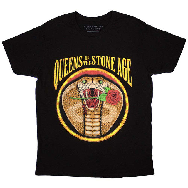 Queens Of The Stone Age: Cobra Unisex T-Shirt (Black)