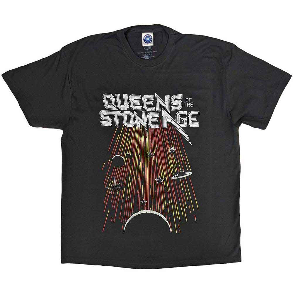 Queens Of The Stone Age: Meteor Shower Unisex T-Shirt (Charcoal Grey)