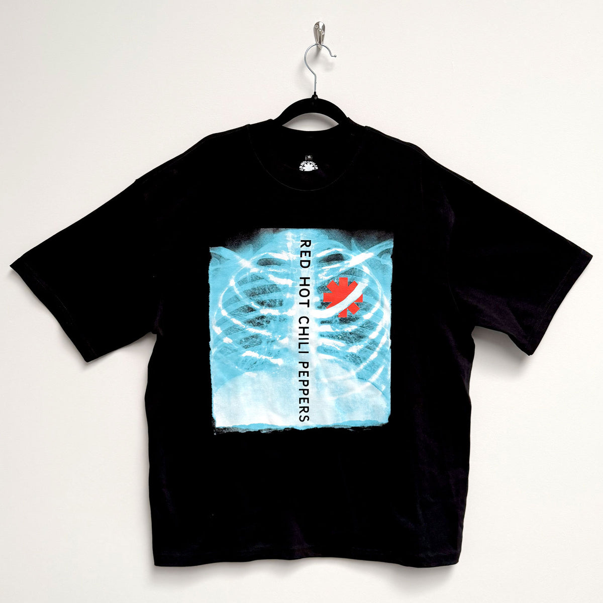 Red Hot Chili Peppers Unisex Oversized Boxy T-Shirt: X-Ray (Black)