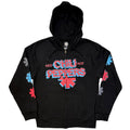 Red Hot Chili Peppers Unisex Zipped Hoodie: Shock Logo (Black)
