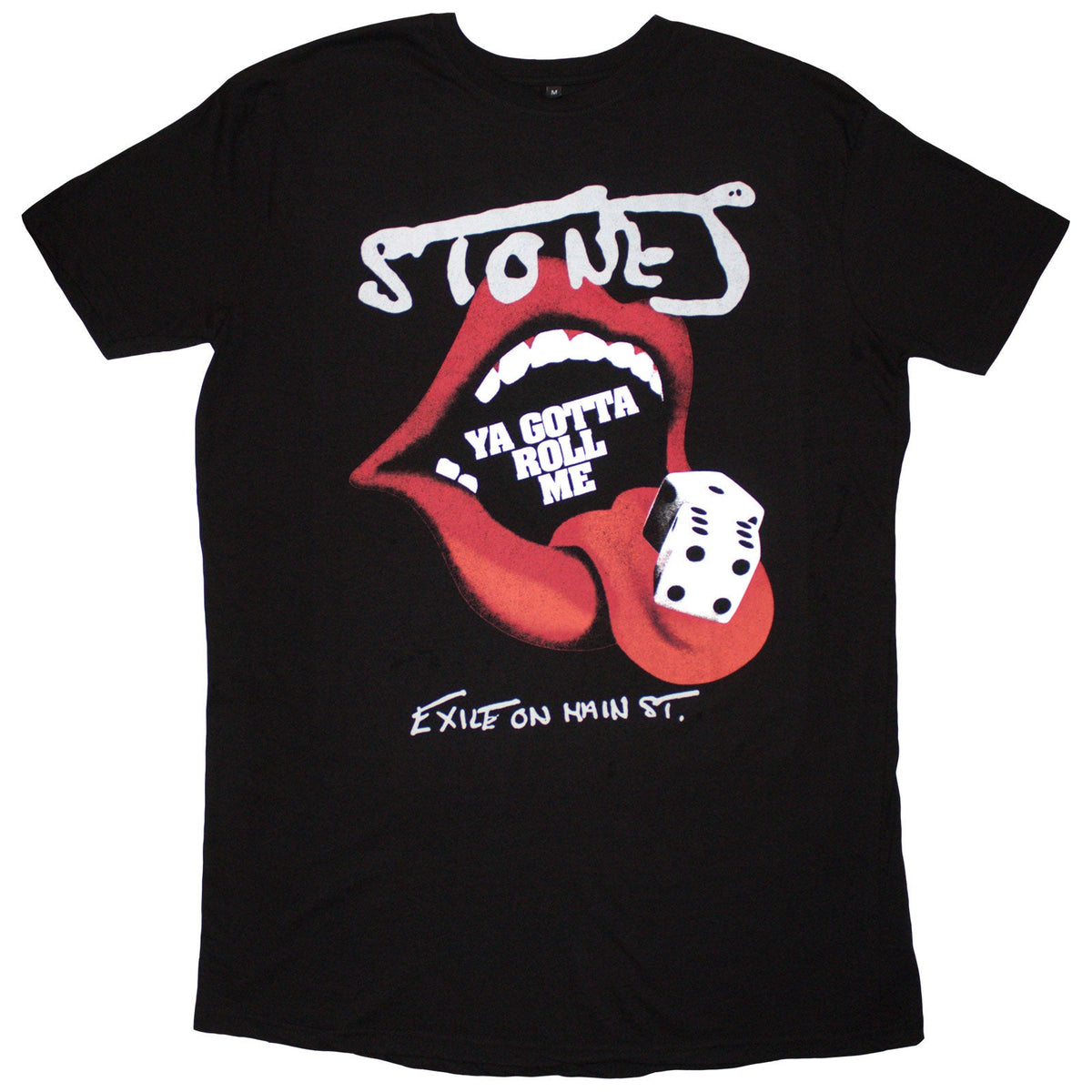 The Rolling Stones: Ya Gotta Roll Exile Ladies T-Shirt Dress (Black) (Back Print)