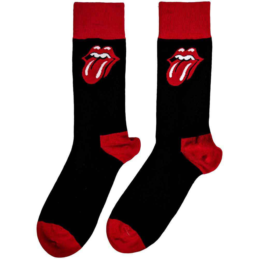 The Rolling Stones Unisex Ankle Socks: Classic Tongue (Black) (UK Size 4 - 7)