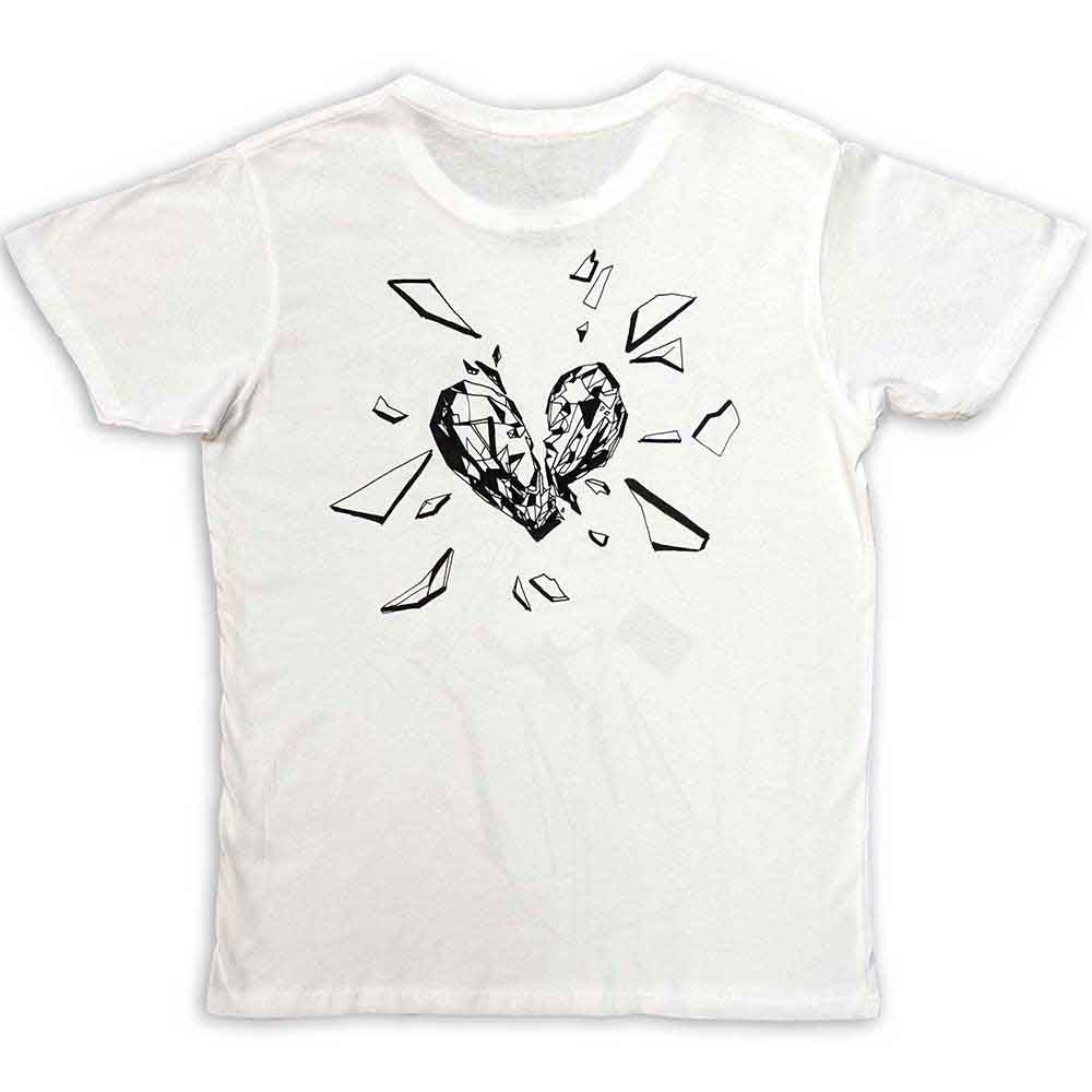The Rolling Stones: Hackney Diamonds Diamond Tongue Outline Unisex T-Shirt (White) (Back Print)