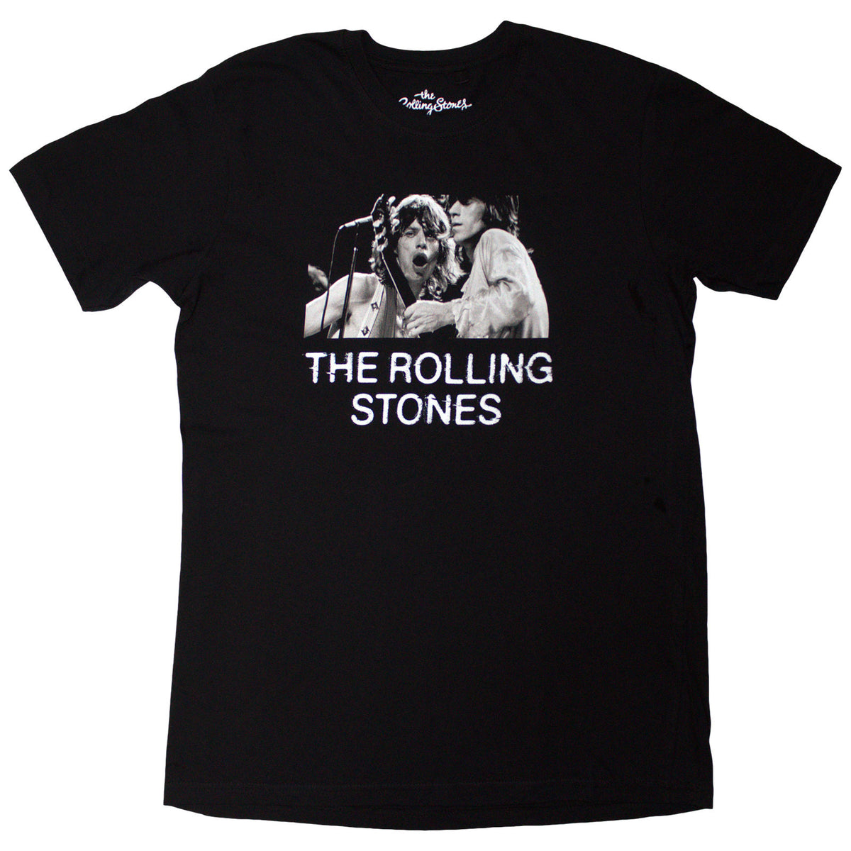 The Rolling Stones Unisex T-Shirt: Tour '72 (Black) (Back Print)