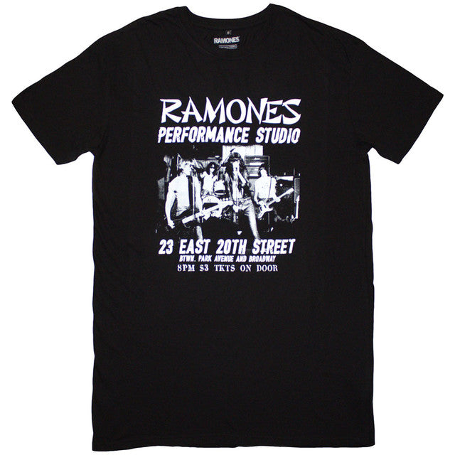 Ramones: East Village Ladies T-Shirt Dress (Black)