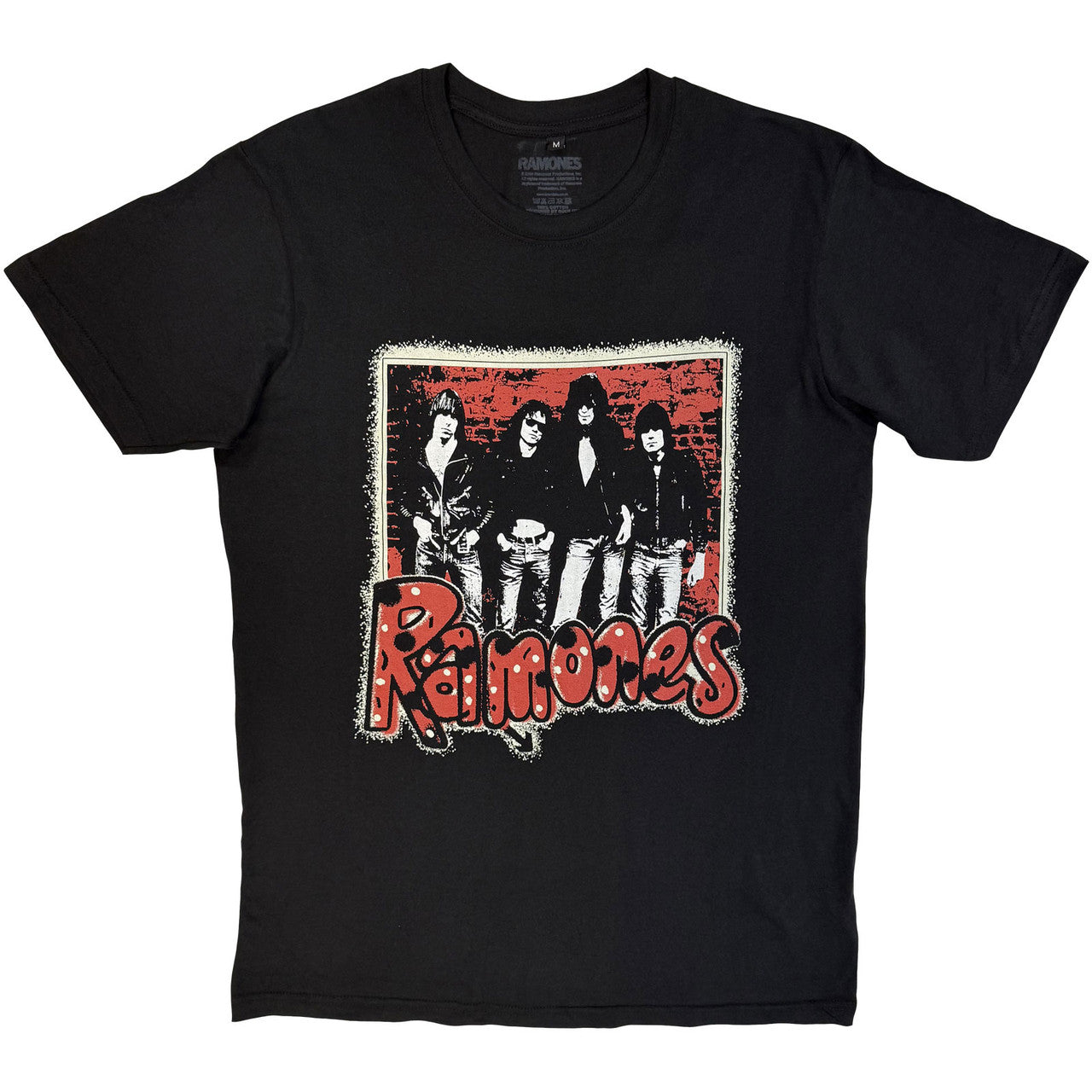 Ramones: Graffiti Unisex Premium Carbon T-Shirt (Black)