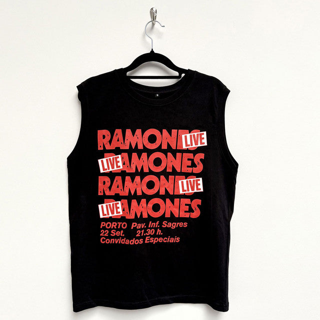 Ramones: Concert Unisex Tank T-Shirt (Black)