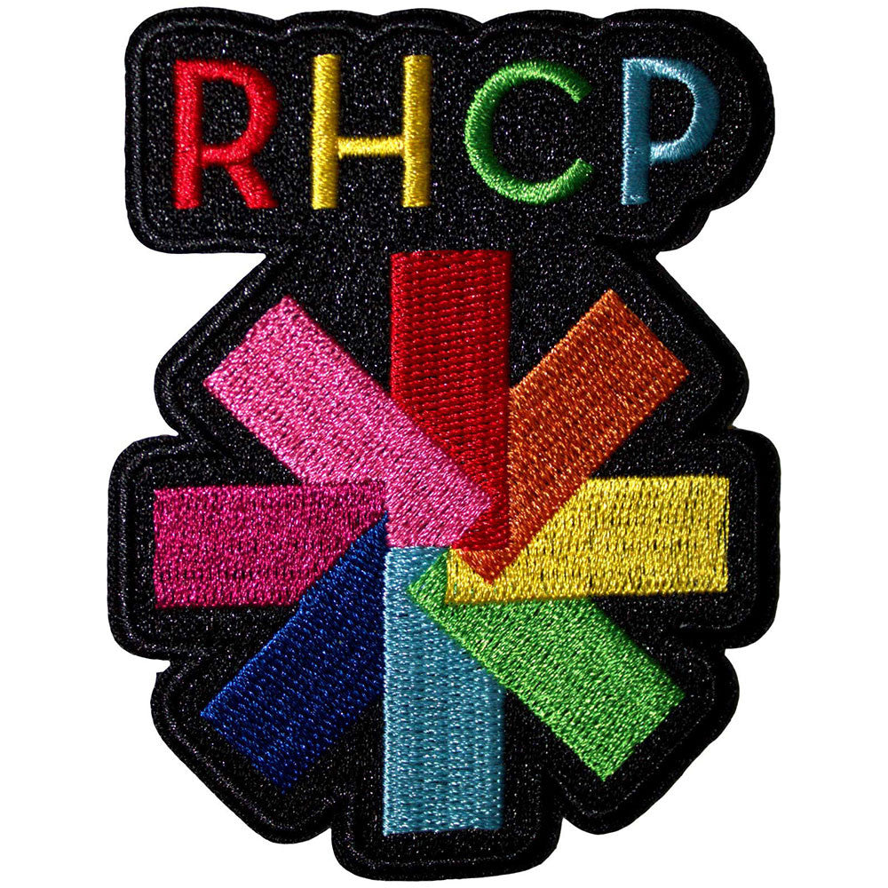 Red Hot Chili Peppers Standard Patch: Rainbow Asterisk