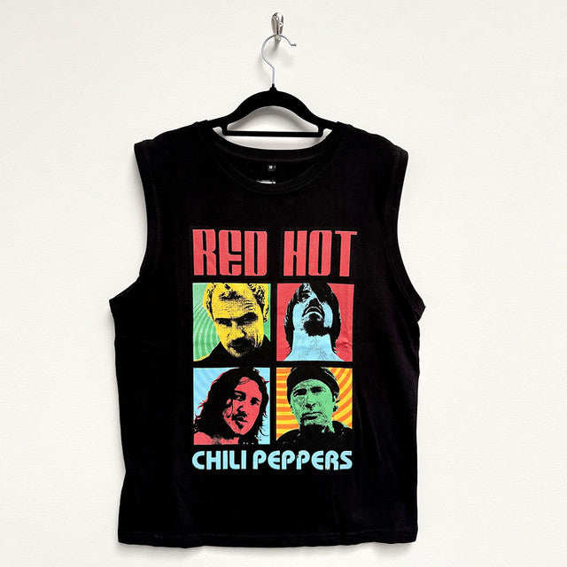 Red Hot Chili Peppers: Portrait Photos Unisex Tank T-Shirt (Black)