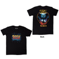 Rush: Tour '74-'75 T-Shirt (Black) (Back Print)