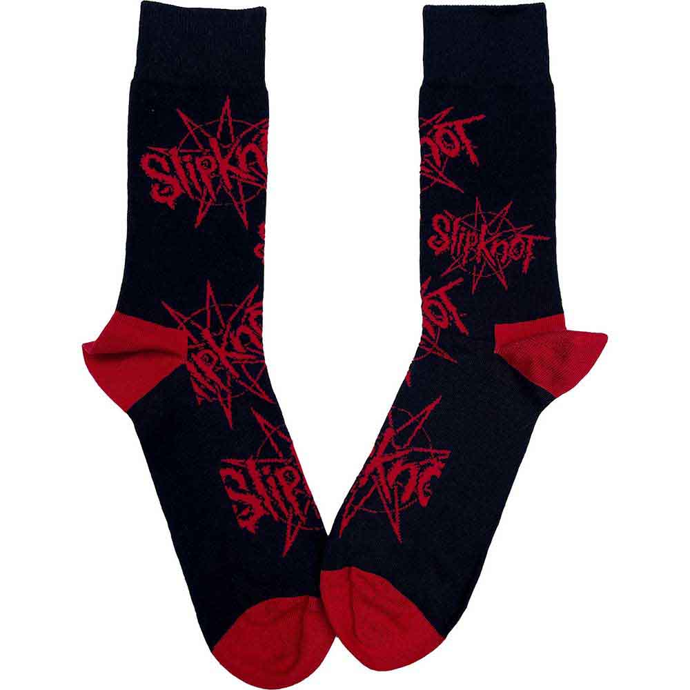 Slipknot Unisex Ankle Socks: Logo & Nonagram (Black) (UK Size 7 - 11)