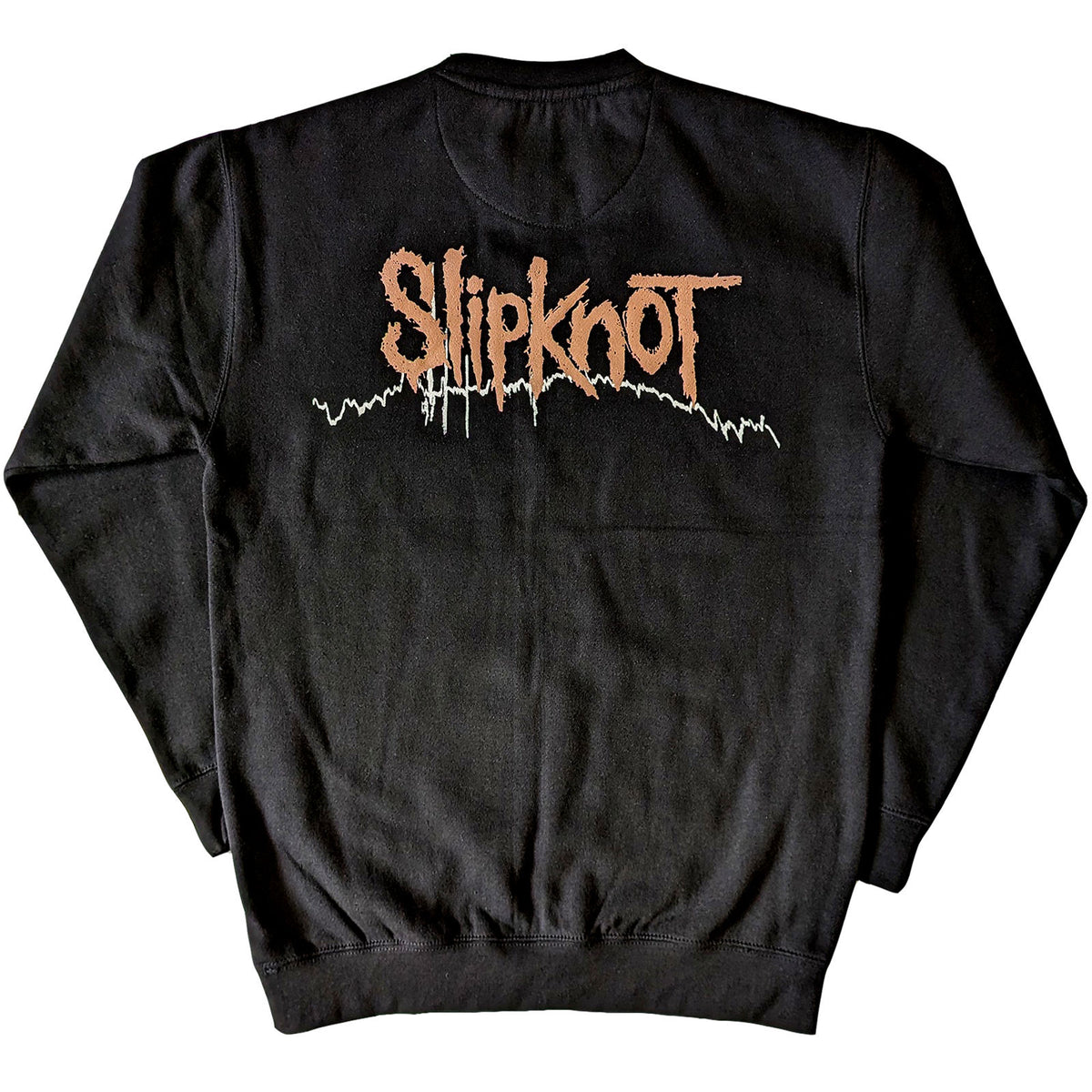 Slipknot Unisex Sweatshirt: The End, So Far Faces & Barcode (Black) (Back Print)