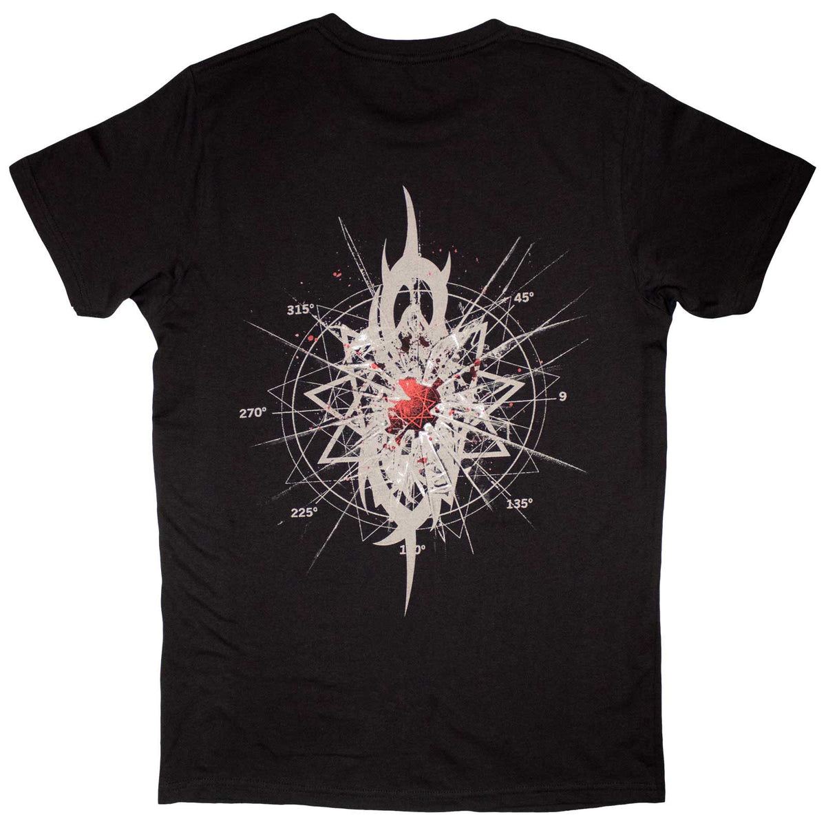 Slipknot Unisex T-Shirt: Shattered (Black) (Back Print)
