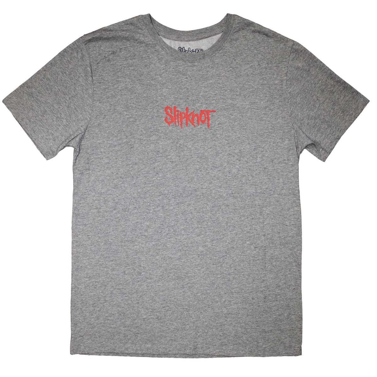 Slipknot Unisex T-Shirt: Mini Logo (Grey) (Back Print)