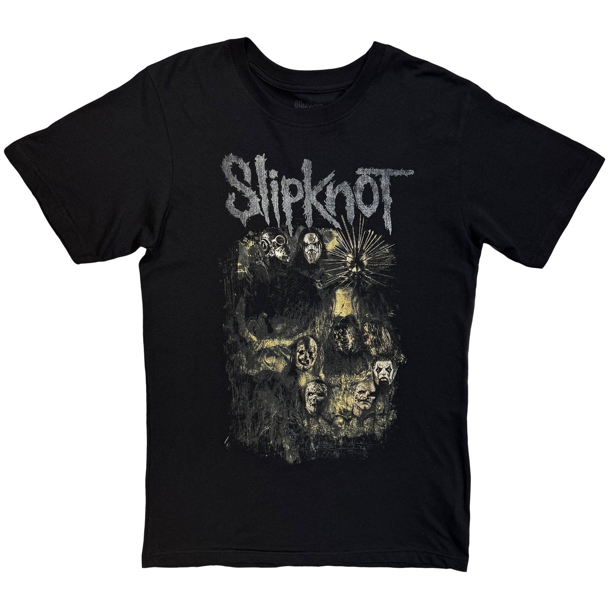 Slipknot Unisex T-Shirt: Skull Group (Black) (Back Print)